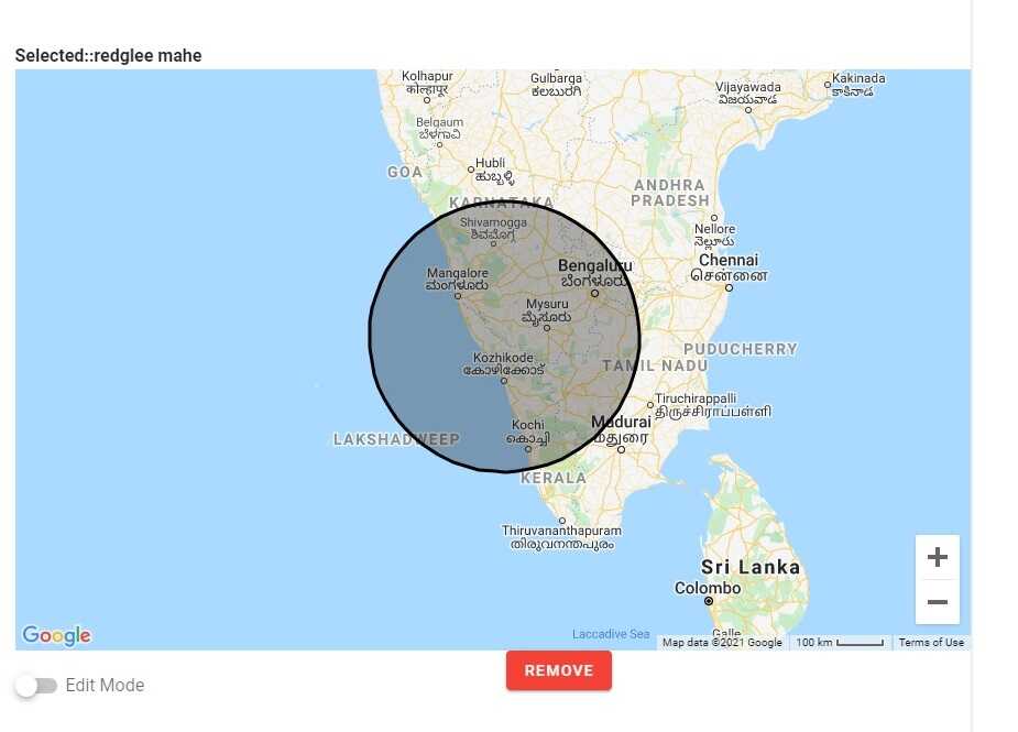 Geofencing feature